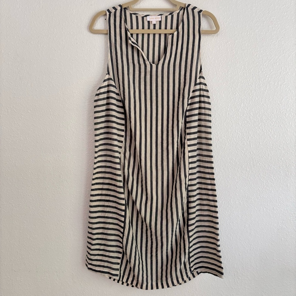 Julie Miles | striped cotton sleeveless dress